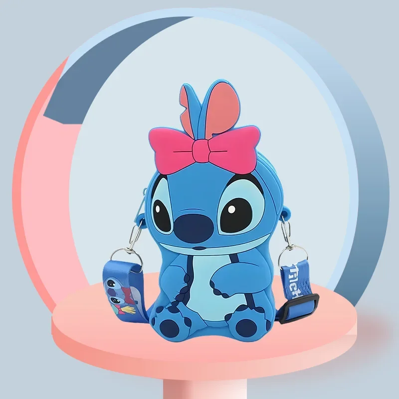 Bolso De Silicona De Stitch De Disney Con Figura De Dibujos Animados De Anime, Bolso De Hombro De Stich, Lilo Y Stitch, Accesorios De Moda Para Niñas, Monedero De Regalo | Bodega