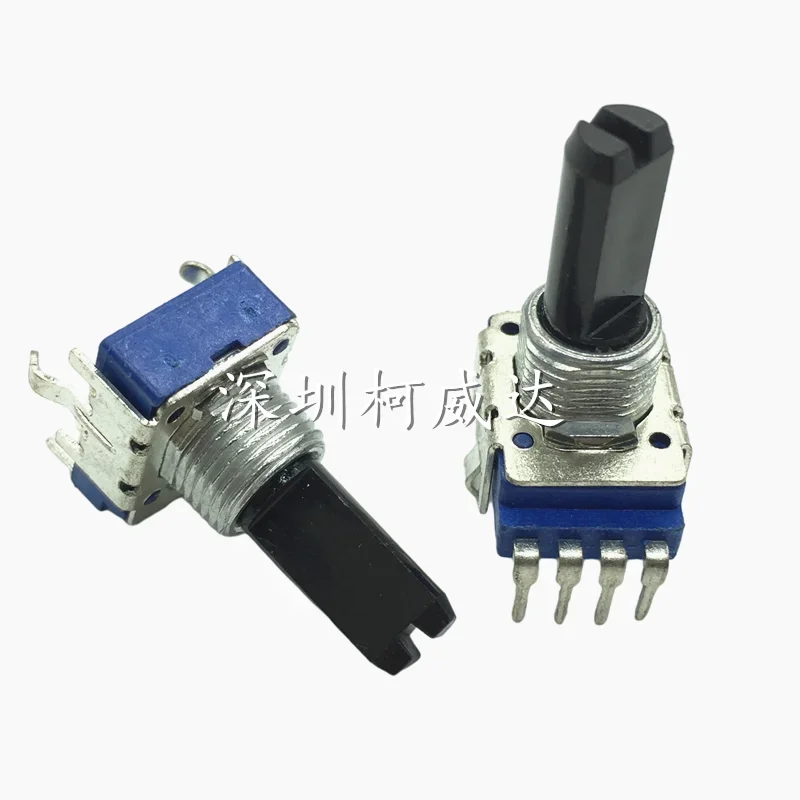 1pcs RK11 potentiometer single 4-pin shaft 18 mm long Mixing console volume amplifier B1K 5K 10K 50K 100K 250K