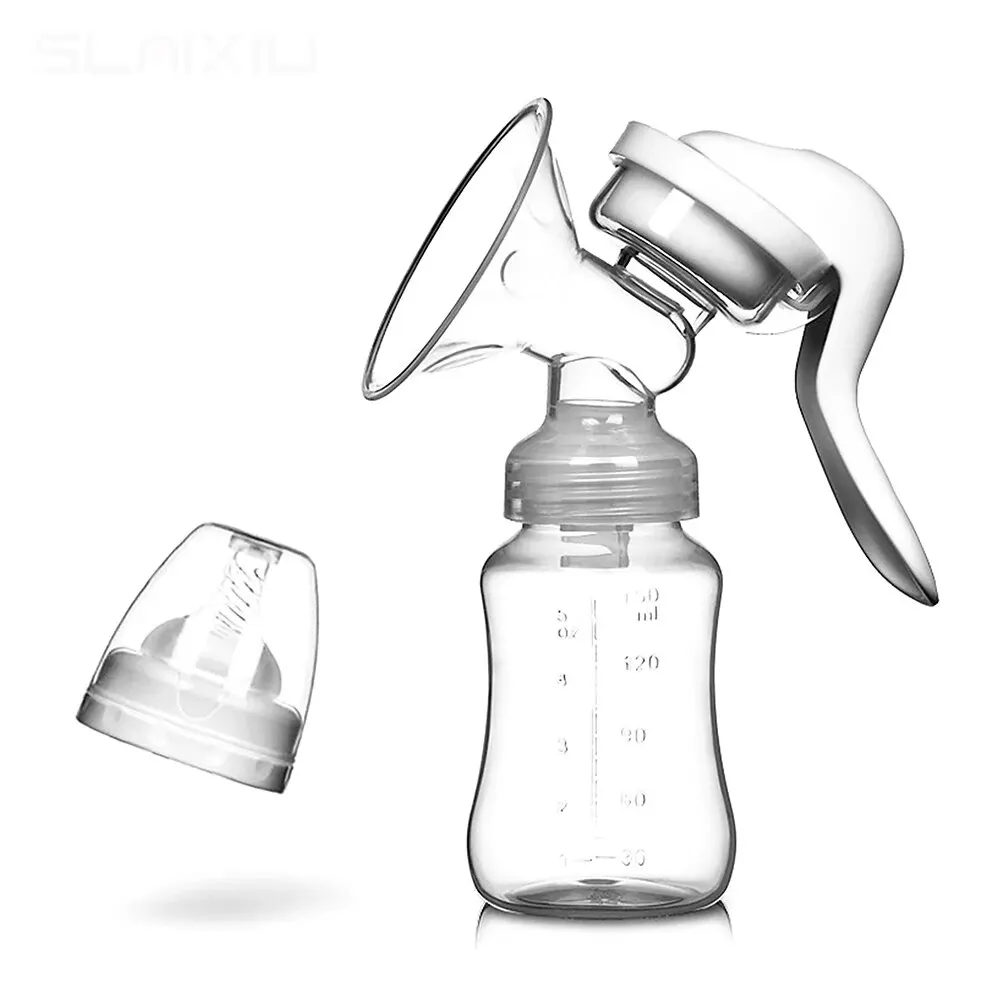 Breast Pump Manual Breast Pump Silicone Breast Pump Baby Milk Breastfeeding Accessories BPA Free Sucking Postpartum Supplies Accessories