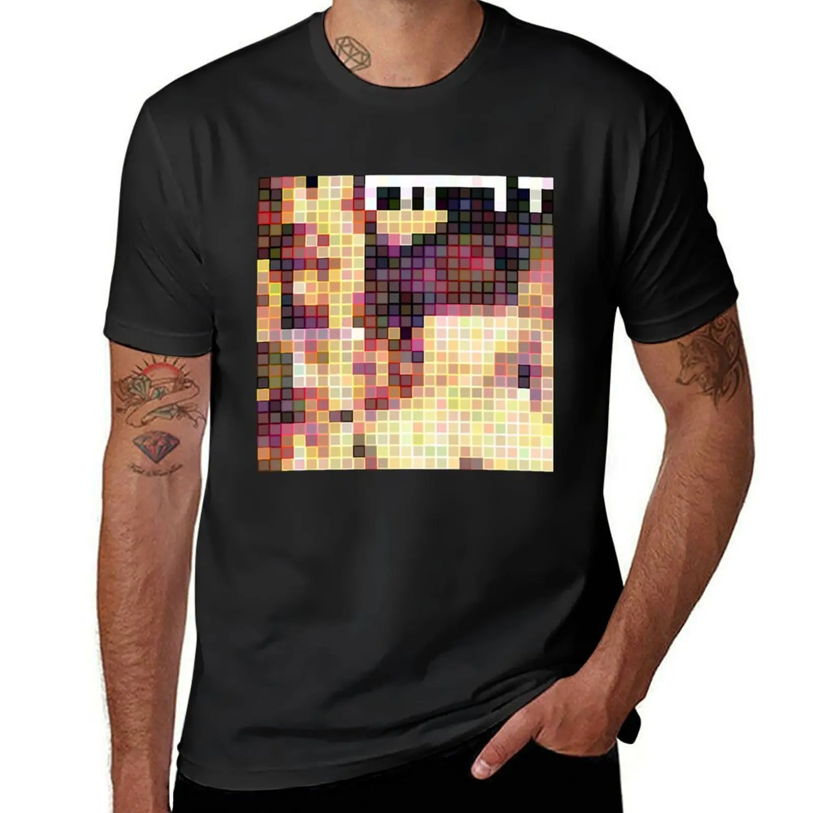

Pixelated Famous Albums - 42 of 100 T-Shirt oversized plain tees men workout shirt