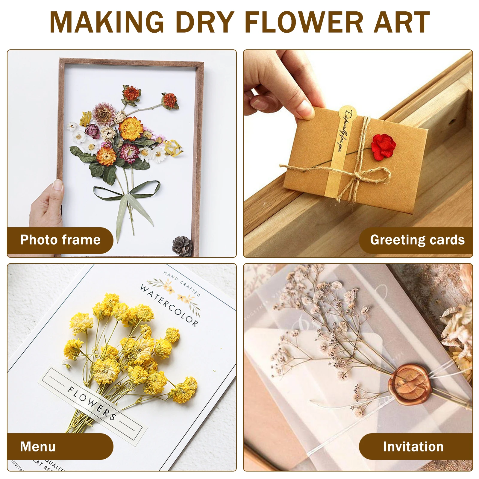 Flower Press Kit Wooden Professional Flower Leaf Press Kit DIY Pressed Plant Preservation Reusable Tools flower press kit