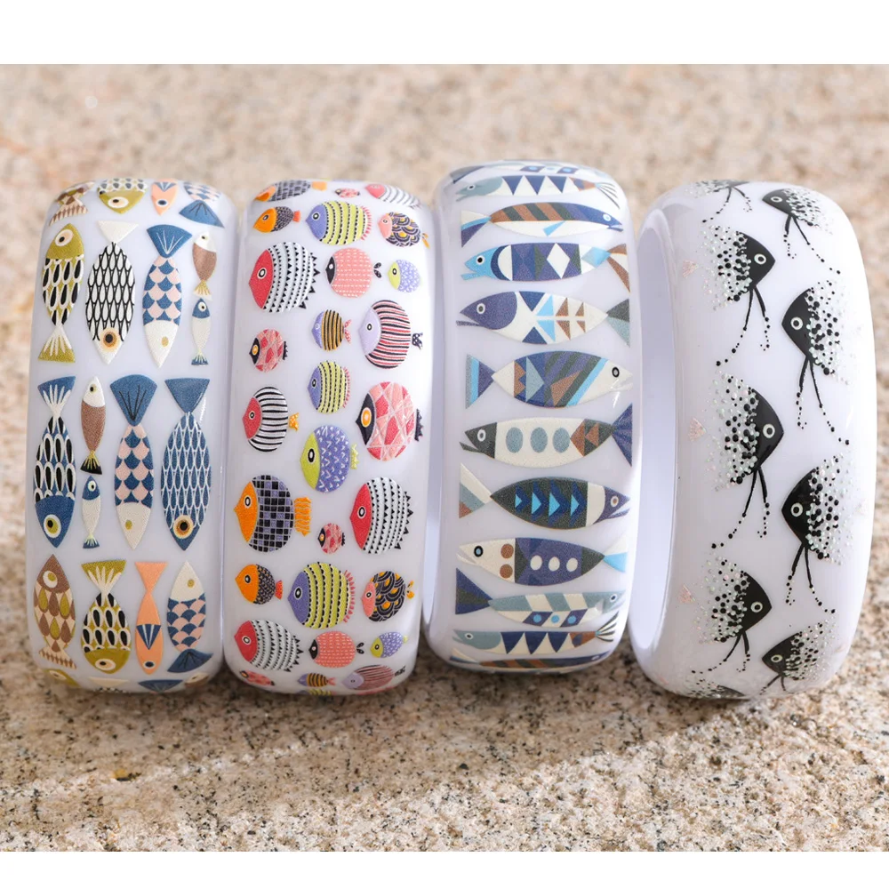 Yhpup 67mm Plastic Resin Ocean Pattern Bracelet