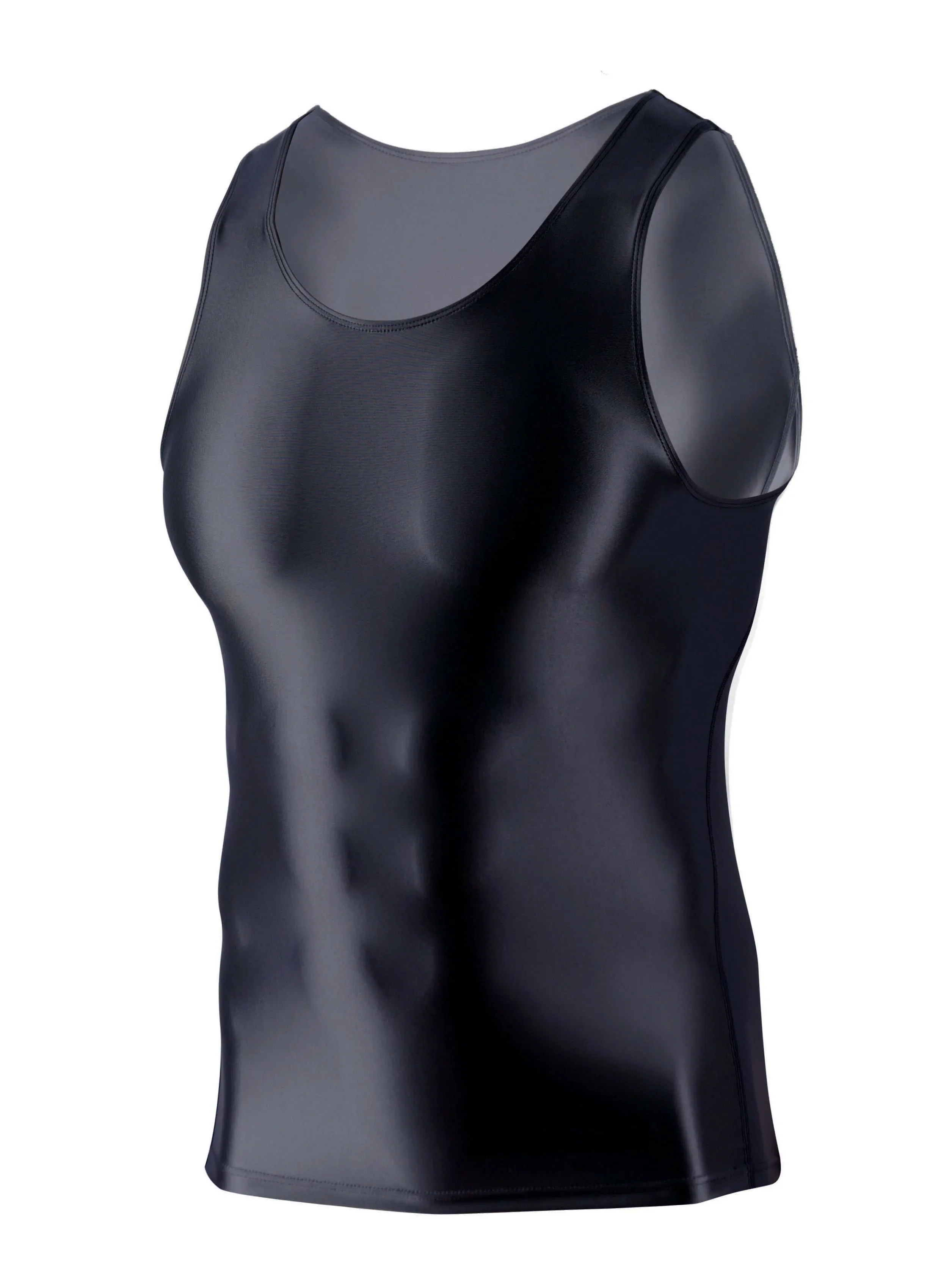 Men Weight Training Tracksuits Stretch Tight Vest Fitness Tops Swimsuit