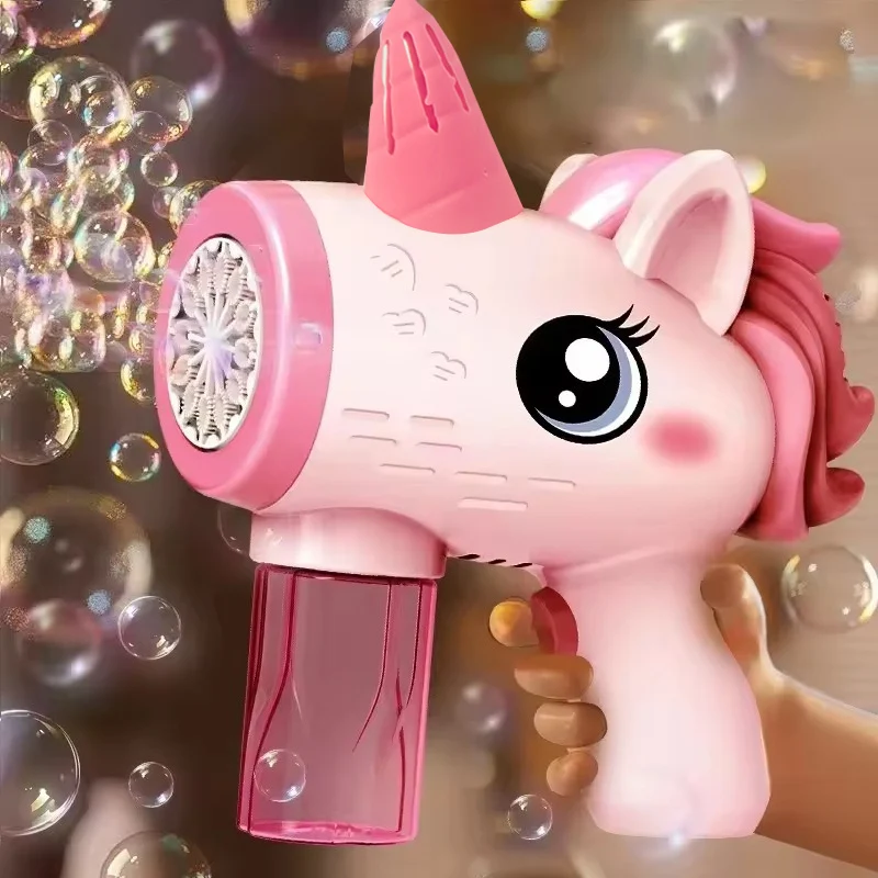 Automatic Unicorn Bubble Machine For Outdoor Party Games_voghion.com