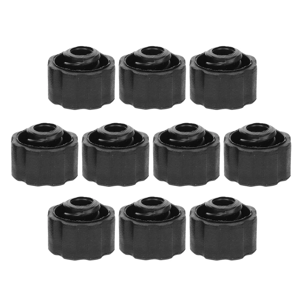 

10 Pcs Dispensing Syringe Glue Applicator Tip Cap Accessories Needle Caps End Feeding Tube Syringe
