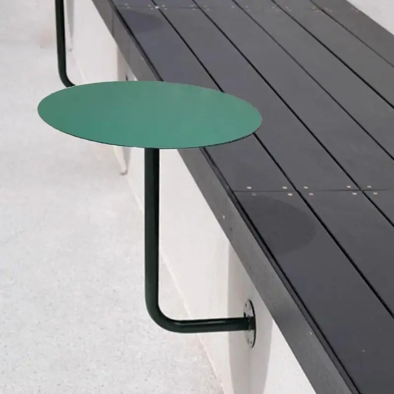 Wall-Mounted Small Round Table for Cafe Milk Tea Shop Corner Booth Space-Saving Bistro Counter Dessert Bar Wall Installation - Image 5