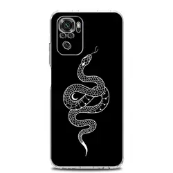 Gothic Black Lip Clear Soft Phone Case Cover for Note 14 ProPlus (B9)