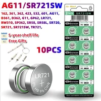 10PCS AG13 LR44 1.5V Button Batteries LR41 LR1130 LR626 SR621SW SR626SW SR920SW SR721SW Alkaline battery Cell Coin for Watch Toy - Image 5