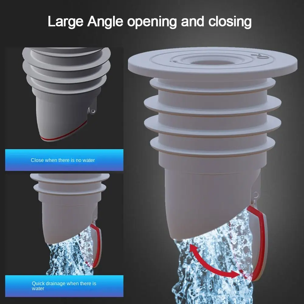 Accessories Insect Prevention Stopper Shower Drainer Sewer Anti odor Water Pipe Plug Drain Cover Pipe Sealing Ring Floor Drain