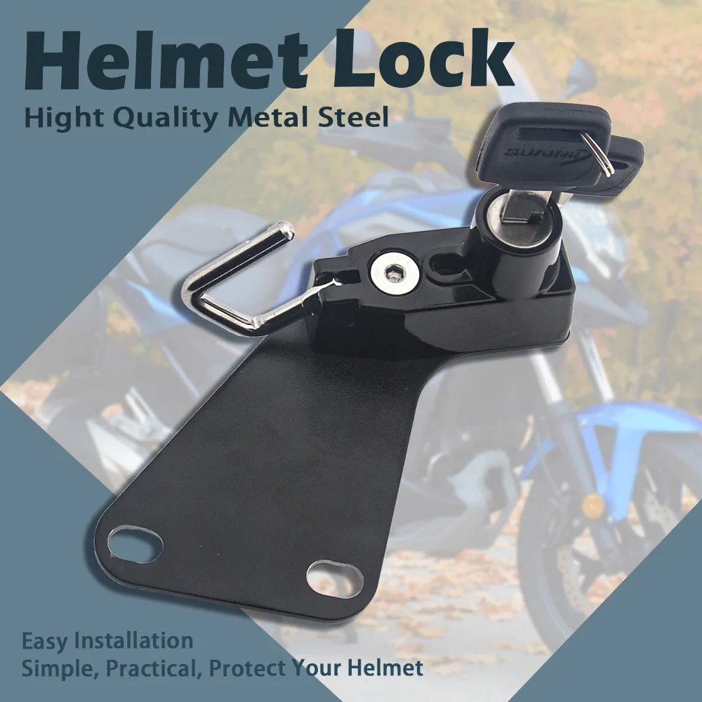 Motorrad Helms chloss Kit für Honda NC 700s x Nc750x Helme Sicherheit Diebstahls icherung rostfreies Zubehör aus Aluminium legierung – Detail 12