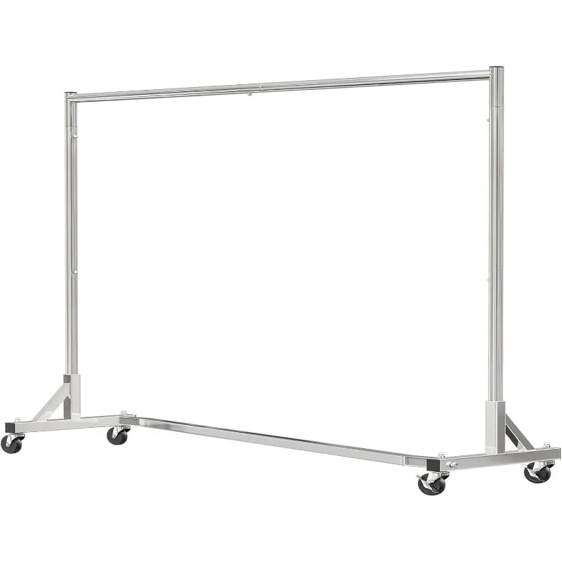 Industrial Grade Z-Base 70in extra long Clothes Garment Rack, Commercial Grade Rolling Clothing Rack 2