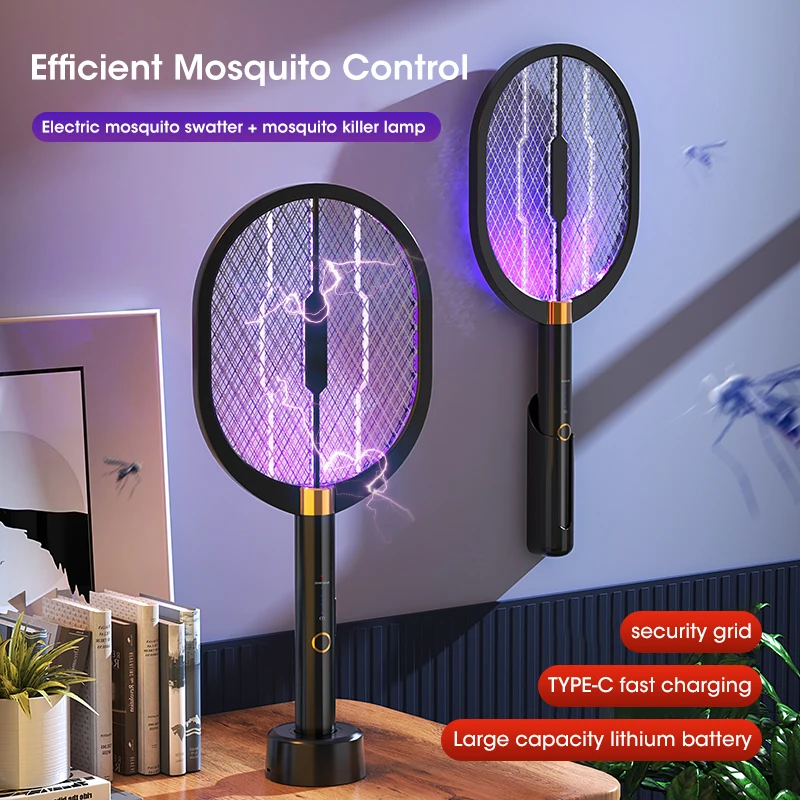 3000V Mosquito Killer Anti Mosquitoes Electric Usb Killer Racket Fly Swatter Electric Traps Flies Insect Repeller Home Mosquito