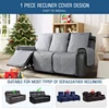 3 Seat Non-Slip Recliner Chair Cover Sofa Slipcover Reversible Pet Cover Protector Couch Cover 4