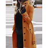 Women's Coat Outerwears Autumn Winter Warm Female Jackets Single Breasted Turn-down Collar Single Breasted Women's Clothes New 1