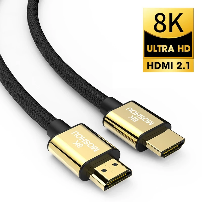 Tuarso 8K 48Gbps HDMI to HDMI Cable , 3 Meter High-Speed Braided HDMI  Cable( 8K@60HZ、4K@120HZ、2K@240HZ ) HDMI 2.1 Cable Compatible with