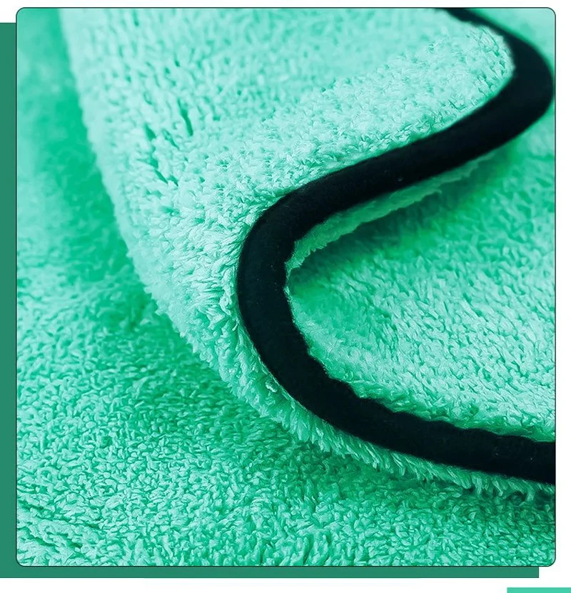 1200GMS Superweiches Premium-Mikrofaser-Trockentuch Deluxe-Handtuch Haushaltsreinigungstücher Ultra-Absorbancy-Autowaschtuch 1 Stück – Detail 6
