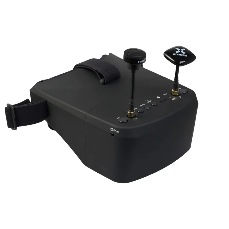 

Foxeer 5.8G 40CH Dual Receiver FPV Goggles 800*480 300cd/m2 Built-in 7.4V 1430mAh Battery DVR for FPV Freestyle DIY Parts