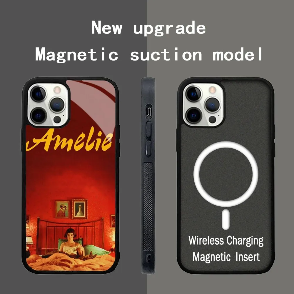 Amelie Классический чехол для телефона из фильма Сильный магнитный для IPhone 15 14 13 Pro Max 11 12 Mini Alex для Magsafe Беспроводная зарядка чехол