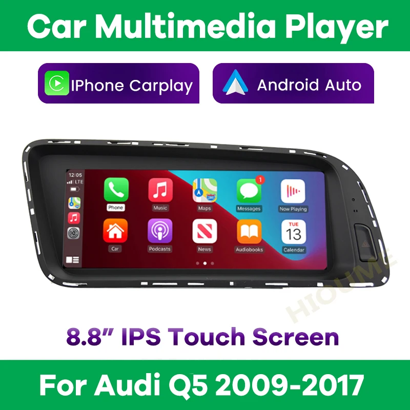 88WirelessAppleCarPlayAndroidAutoCarMultimediaforAudiQ520092017LHDHead.jpg