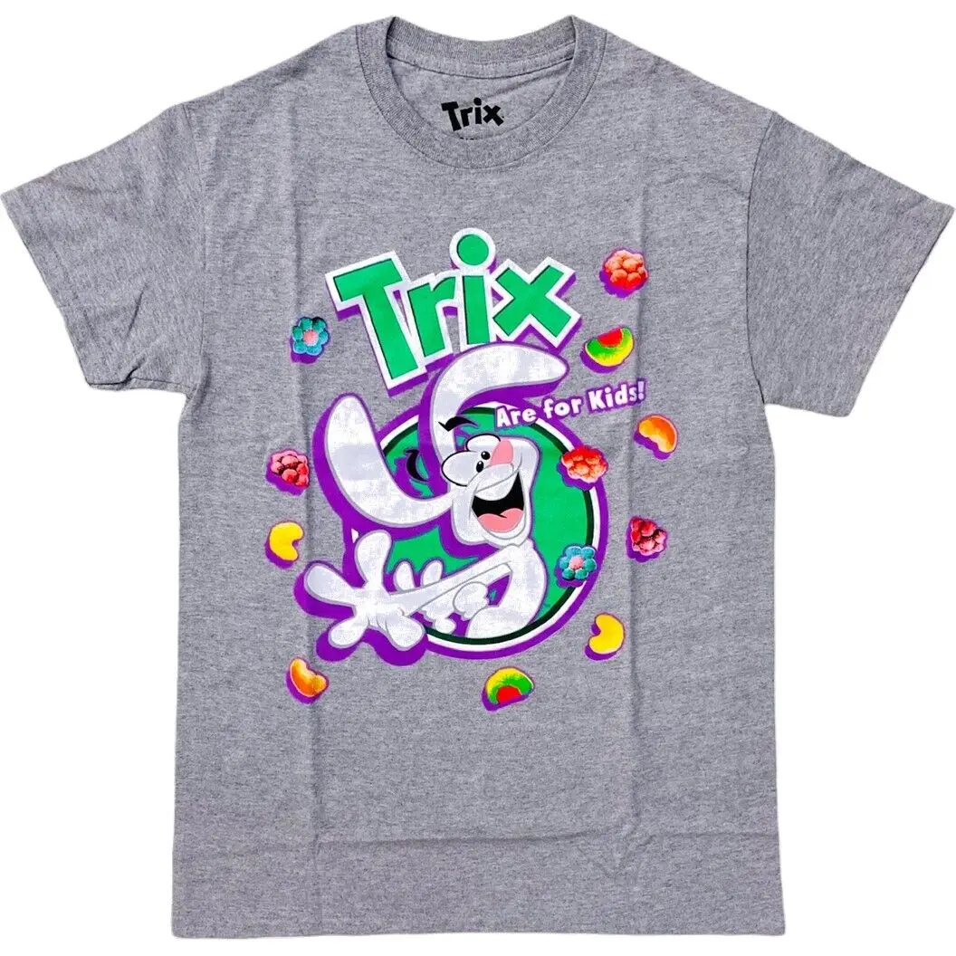 Trix Cereal T-Shirt Vintage Retrò Con Licenza Ufficiale Da Uomo Rabbit Blast