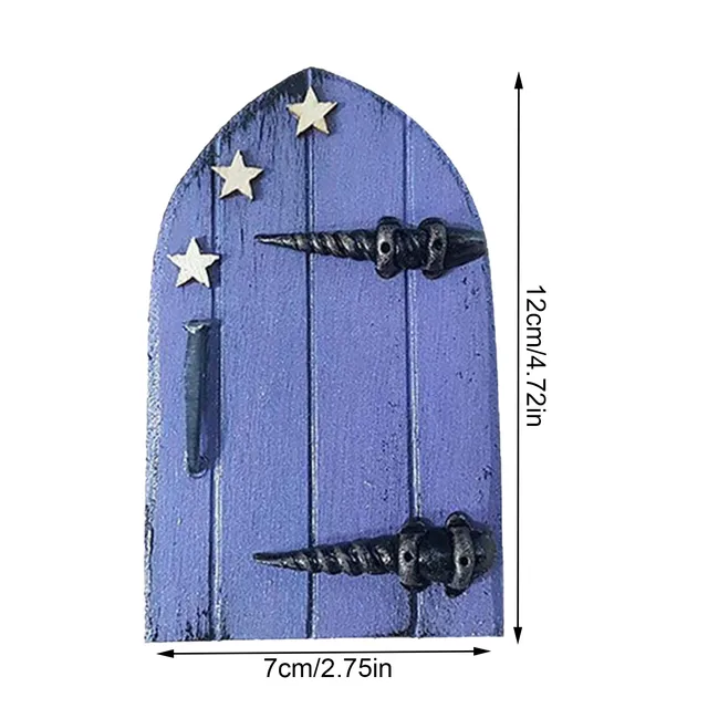 Tündérajtó Mini Elf Ajtó Beltéri Szabadban Használjon Udvari Művészeti Mese Világkerti Szobrászat Kültéri Dekoráció Kiegészítőket - Image 6