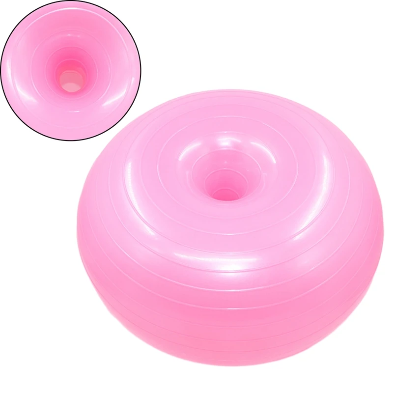 Inflatable Yoga Ball Donut Gym Exercise Workout Fitness Pilates Balance Yoga Ball For Women 50cm yoga ball gymnastics ball