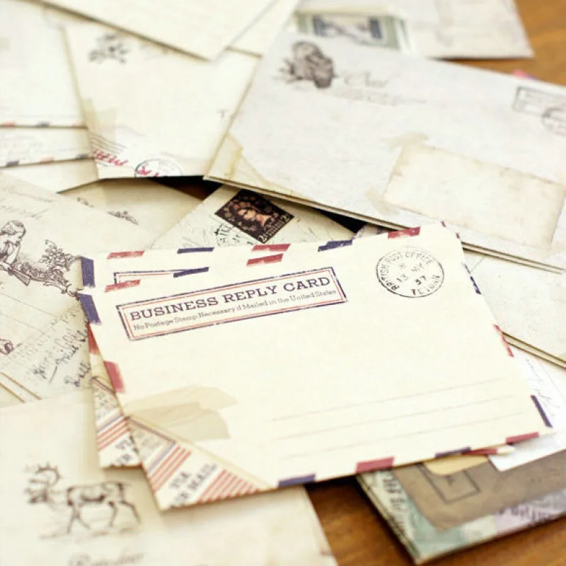 Vintage Mini Paper Envelopes for DIY Wedding Party Office Supplies