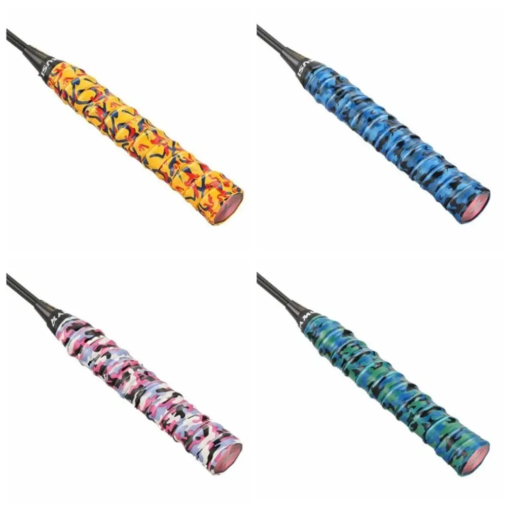Anti-slip Tennis Badminton Grip Tape Wear-resistant Stretchability Badminton Racket Grips Double Layered Sweat Absorption