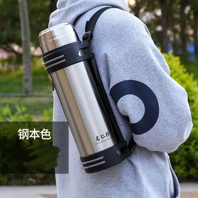 304 Stainless Steel Insulation Cup Large Capacity Insulation Jug Outdoor Large Water Jug Keep Cold Jug Car Hot Water Bottle 4-5