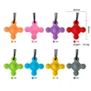 Gem Silicone Teethers Crystal Chew Necklace Sensory Pandent Chewing Toy for Kids Boys Girls Autism 4
