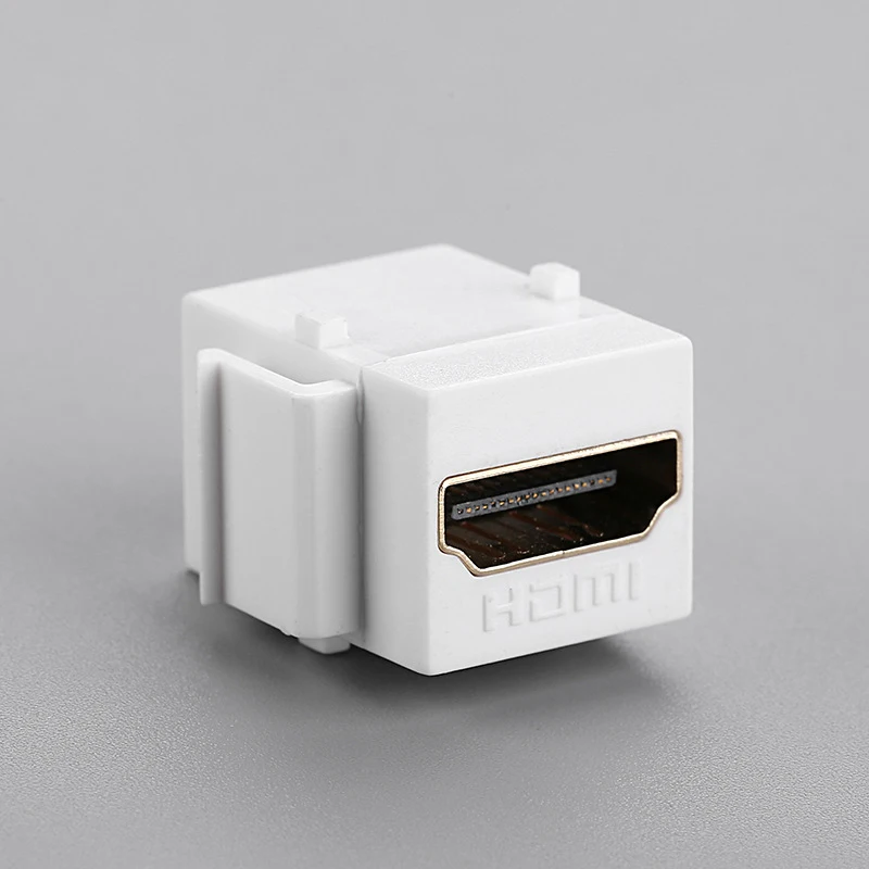 HDMI Female Connector Keystone Jack HDMI HD Module Insert Coupler Slot 180&deg; HDMI Female To Female