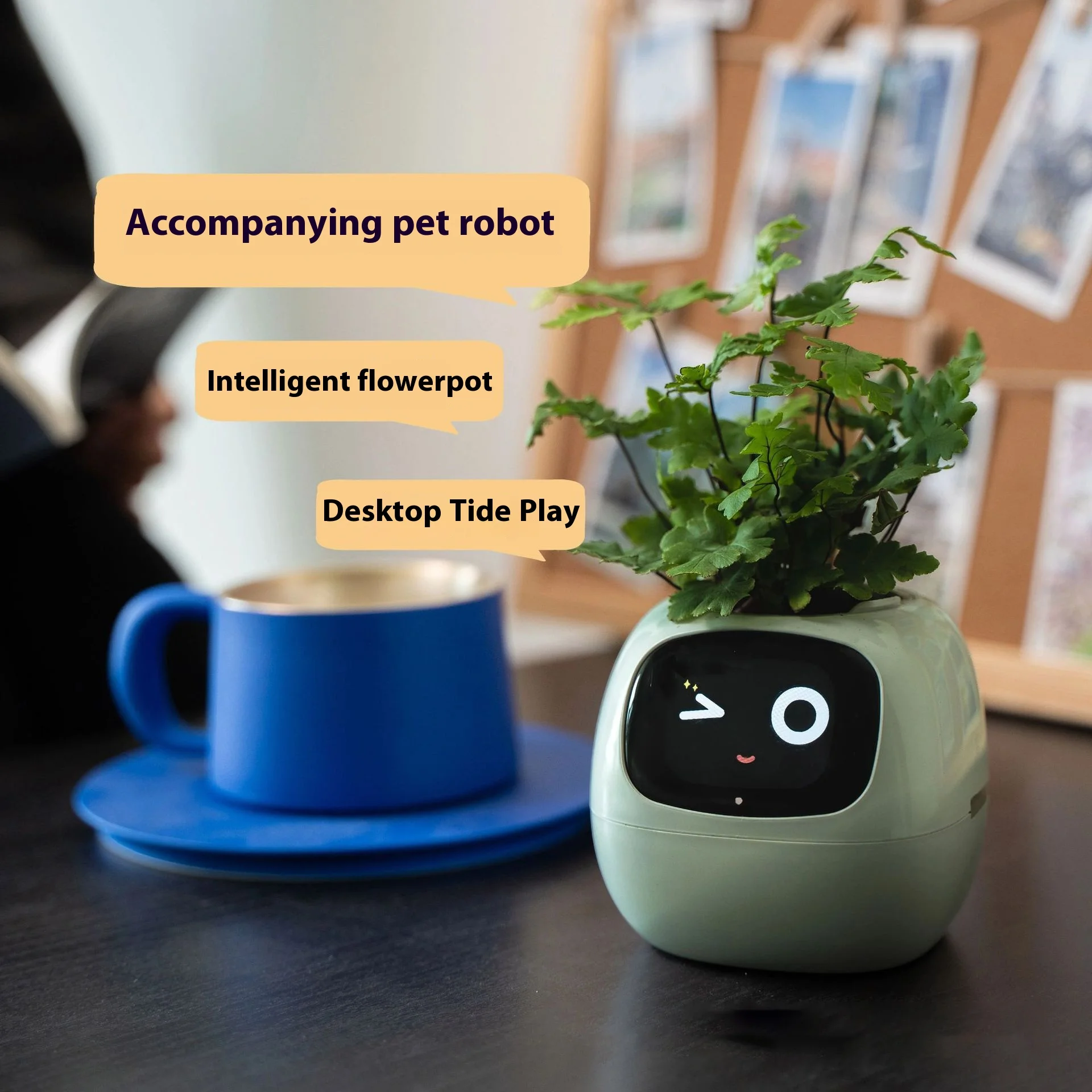 Ivy Robot Pet Smart Flower Pot Machine Pet Emotional Interaction Robot Room Decoration Gifts Child Toys