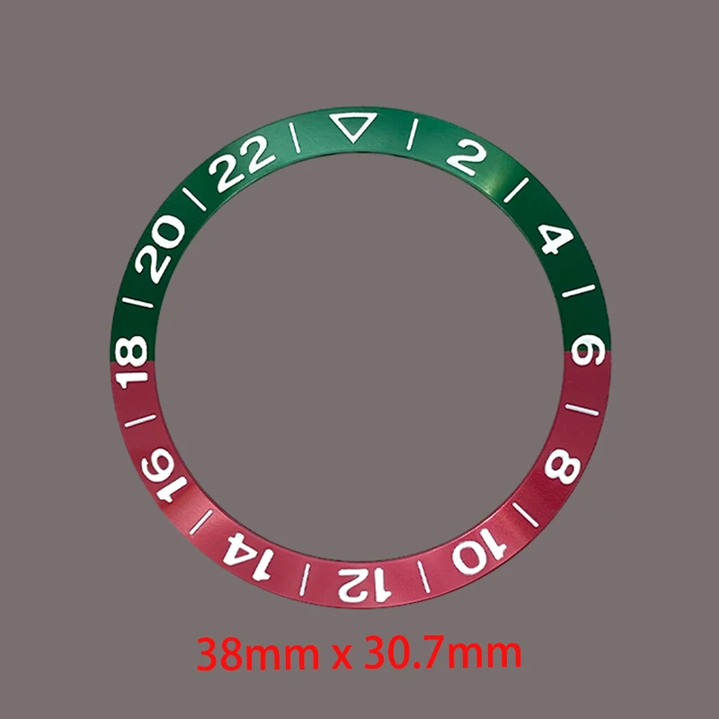 Curved Aluminium Watch Bezel Insert - 38mmx30.7mm