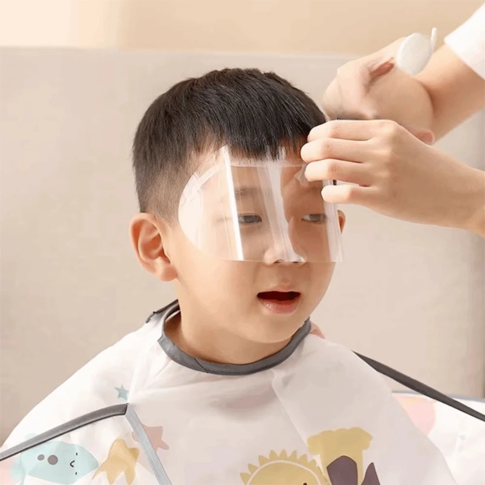 50pcs New Plastic Disposable Face Shields Transparent Makeup Tool Barber Masks Hairdressing Supplies Haircut