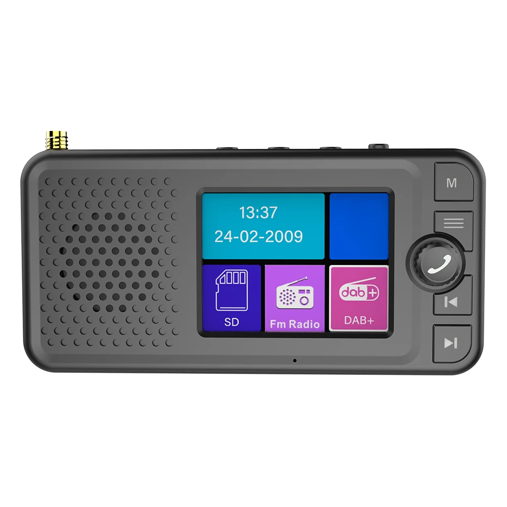 DAB Radio Receiver in Car with 2.4inch Screen BT 5.0 AUX FM Transmitter Digital Car Radio Supplies