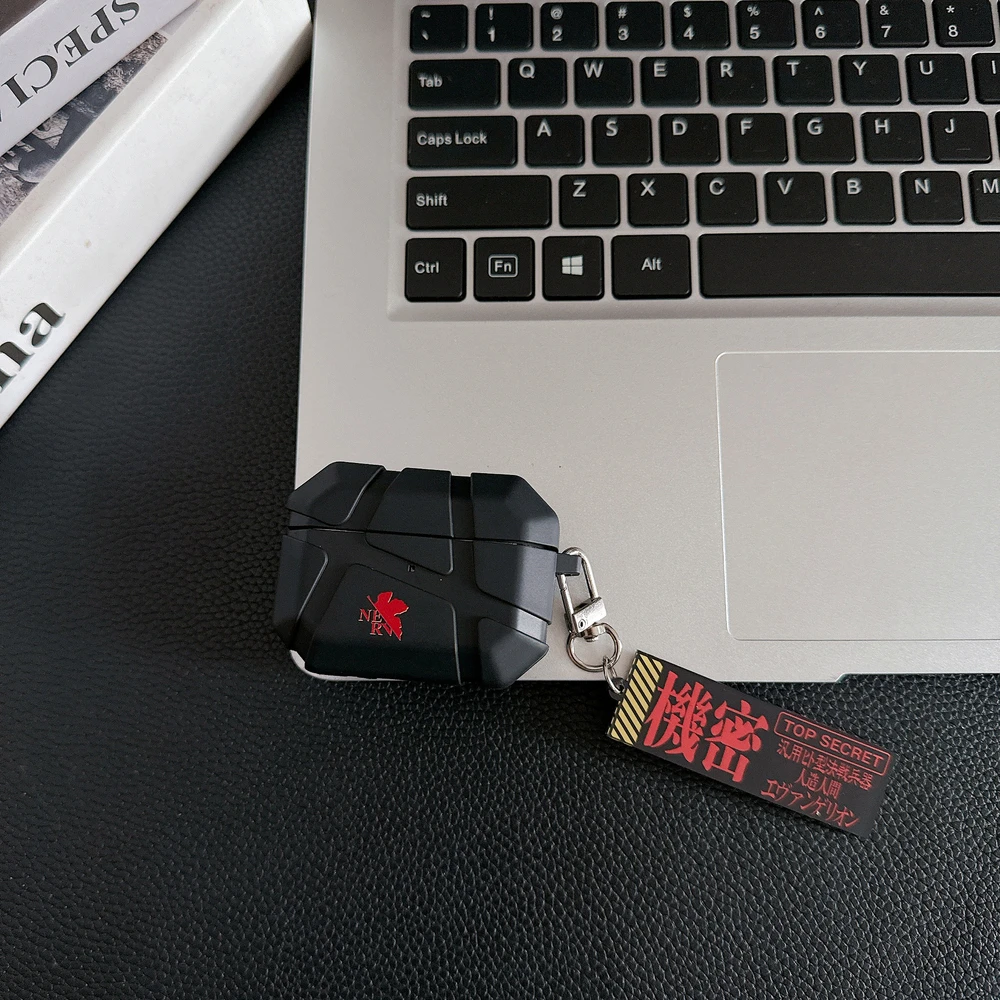 EVANGELION EVA Anime Earphone Protective Soft Case with Pendant