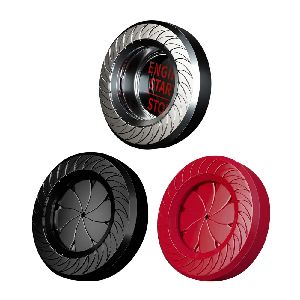 

Universal Car Engine Start Stop Button Cover Knob Metal Ignition Switch Ring Protective Cover Car Styling Decor For BMW Tesla VW