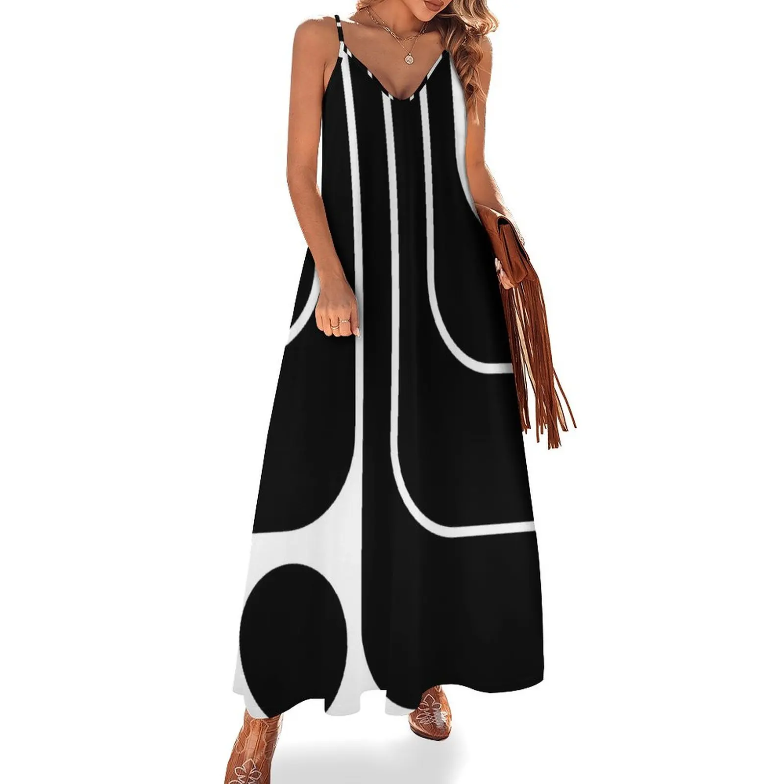 

Retro Geometric Design 629 Sleeveless Dress Dress vintage Dress women birthday dresses for women