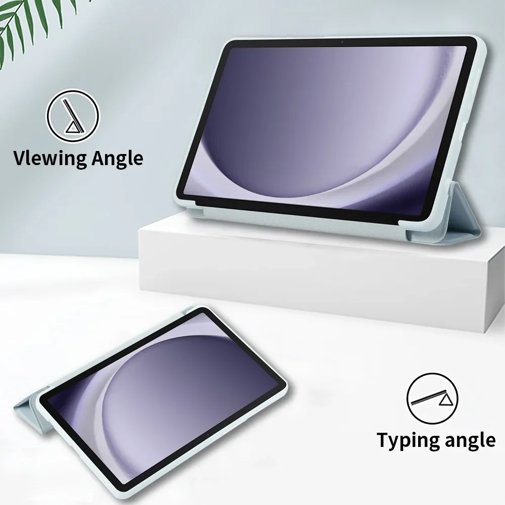 Enhanced Protective TPU Soft Triple-Fold Smart Tablet Case