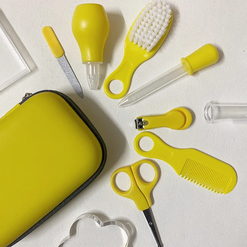 Baby Health Care Kit Portable Newborn Baby Grooming Kit Nail Clipper Scissors Hair Brush Comb Safety Care Set Hot Sale