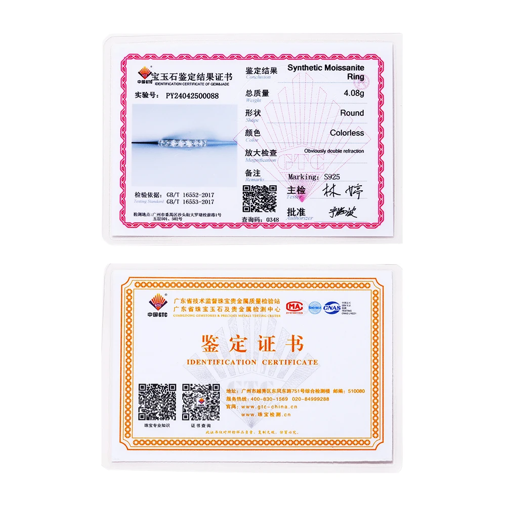 Attagems-レディースラウンドカットモアッサナイトリング,dカラー,vs1  etenity,ダイヤモンド,エンゲージメントウェディングバンド,新しい3.5mm - AliExpress