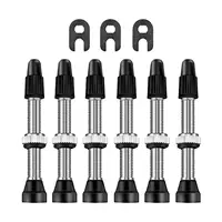 วาล์วแบบไม่มียางในก้าน Presta 6 ชิ้น - รวมถึงเครื่องมือถอดแกน, ทดแทนที่ทนทานสําหรับการบํารุงรักษาซ่อมจักรยานจักรยานเสือภูเขา 4