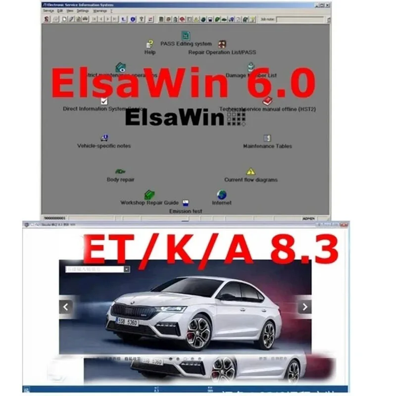

2023 hot ELSAWIN 6.0 with E T/ K 8 .3 Newest Repair Software Group Vehicles Electronic Parts Catalogue for A-udi for V-W Auto