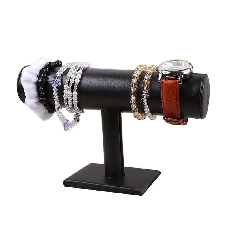 Black Velvet Bracelet Chain Watch T-Bar Rack Jewelry Hard Display Stand Holder Jewelry Organizer Hard Display Stand jewelry display stand,display stand,jewelry display rack,jewelry organizer