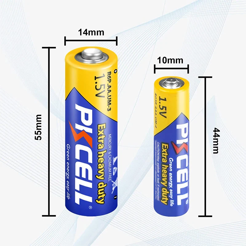 Disposable Battery AAA Batteries and AA Batteries 48PC Combo Pack Include 24 AAA R03P+24 AA R6P 1.5V Carbon Battery for Wireless Mouse alkaline battery,disposable battery