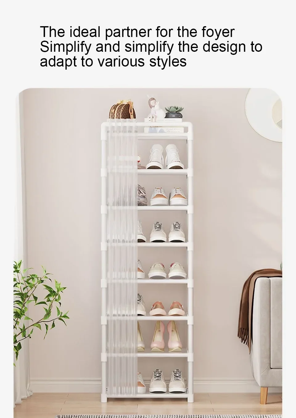 Dustproof Shoe Rack Dustproof High Plastic Organizer Shoe Rack Organizer Cabinet