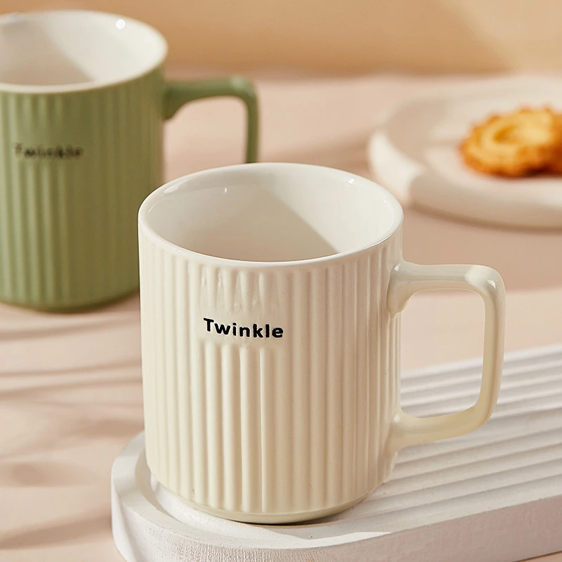 Ink ceramic Mug household drinking cup high beauty cup for boys and girls Coffee cup tea cup for lovers office