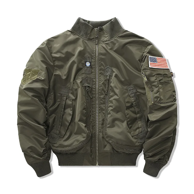

Men's Military Jacket Spring Autumn New Baseball Jacket Coat Men Fashion Casual Outwear Army Bomber Tactics Jacket Men Tops