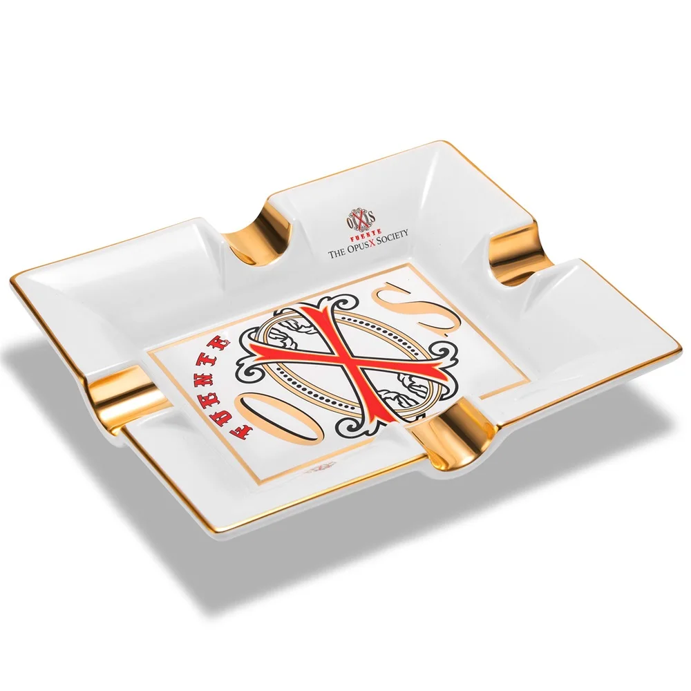 CIGARLOONG Ceramic Cigar Ashtray 4 Cigar Slots Bottom Non-Slip Home Decorations Multicolor Cigar Holder Tray CLG-23JX1 5