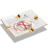 CIGARLOONG Ceramic Cigar Ashtray 4 Cigar Slots Bottom Non-Slip Home Decorations Multicolor Cigar Holder Tray CLG-23JX1 5